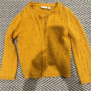 Hanna Andersson Golden Mustard Knit Sweater 3-4y